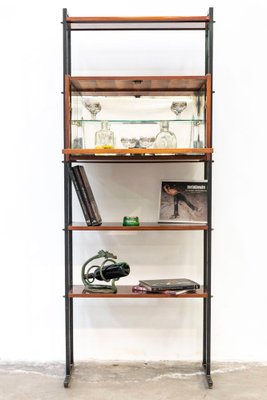 Bookcase with Mobile Bar, 1960s-WUN-2036136