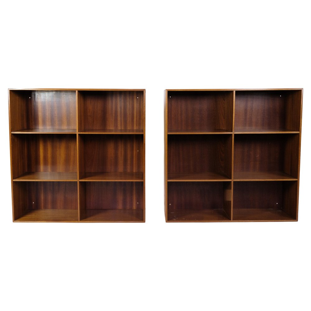 Bookcases in Light Mahogany attributed to Mogens Koch and Rud Rasmussen, 1960s, Set of 2