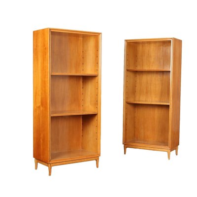 Bookcases in Poplar Veneer, Italy, 1950s, Set of 2-VMM-1795026