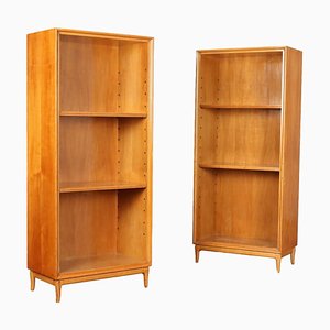 Bookcases in Poplar Veneer, Italy, 1950s, Set of 2-VMM-1795026