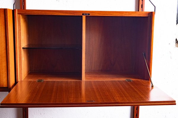 Bookshelf in Teak and Brass, 1960s-OFV-1763391