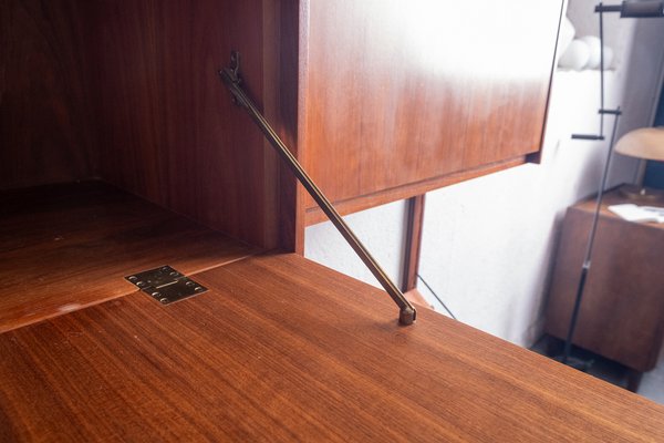 Bookshelf in Teak and Brass, 1960s-OFV-1763391