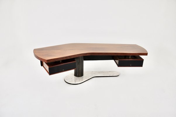 Boomerang Desk attributed to Renzo Schirolli, 1960s-HFM-1775474