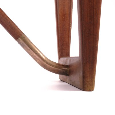 Boomerang Desk in Teak and Brass by Peter Løvig Nielsen-EMG-1420974