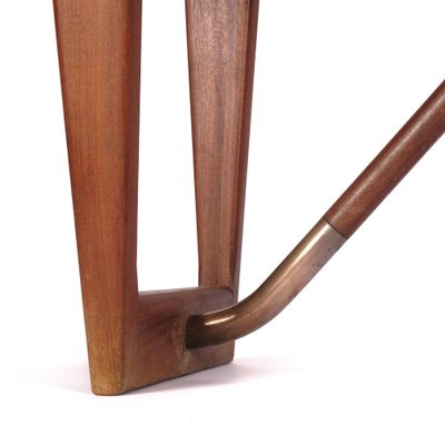 Boomerang Desk in Teak and Brass by Peter Løvig Nielsen-EMG-1420974