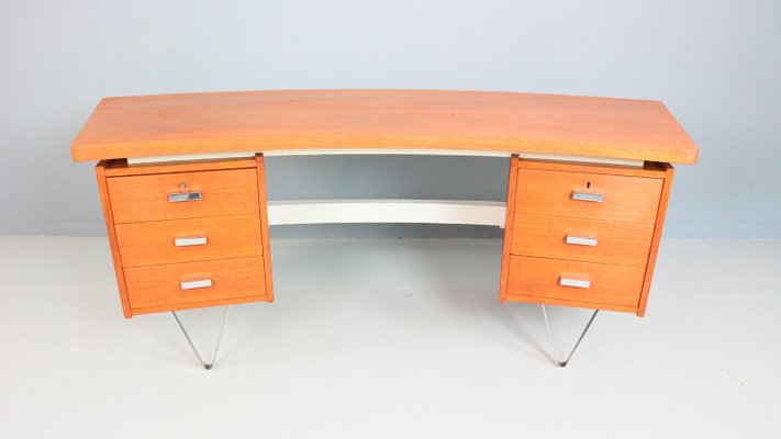 Boomerang Desk with Triangle Legs by Cees Braakman for Pastoe, 1950s-DT-2026234