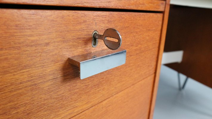 Boomerang Desk with Triangle Legs by Cees Braakman for Pastoe, 1950s-DT-2026234