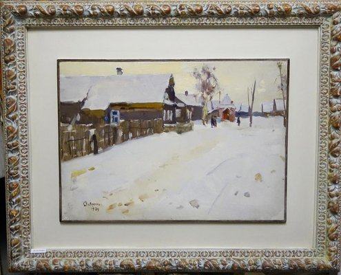 Boris Lavrenko, Village in the Snow, 1974-QUE-944104