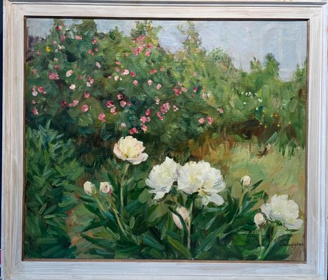 Boris Lavrenko, White Peonies, 1980-QUE-944074