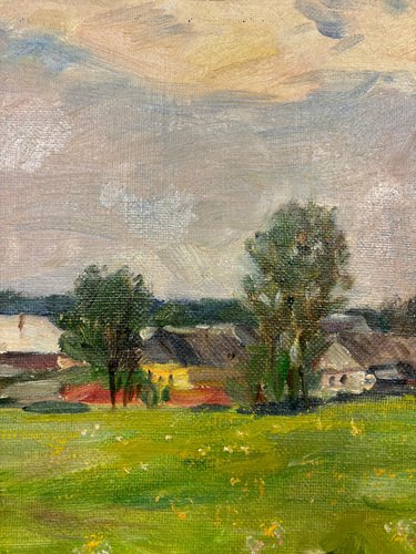 Boris Mikhailovich Lavrenko, Landscape, Oil on Canvas, 1990s