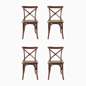 Born Beech Chairs in Woven Straw, 1990, Set of 4-GKB-1802289