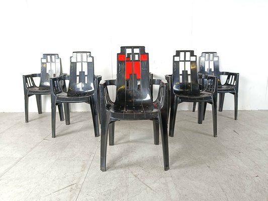 Boston Chairs by Pierre Paulin for Henry Massonnet, 1988, Set of 6-IRH-1806969