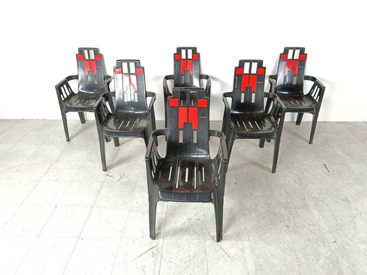 Boston Chairs by Pierre Paulin for Henry Massonnet, 1988, Set of 6-IRH-1807444