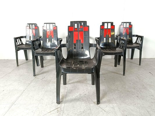 Boston Chairs by Pierre Paulin for Henry Massonnet, 1988, Set of 6-IRH-1807444