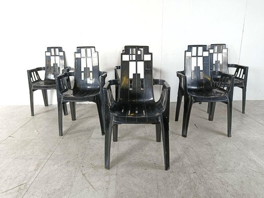 Boston Chairs by Pierre Paulin for Henry Massonnet, 1988, Set of 6-IRH-1807443