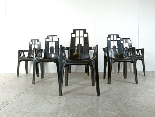 Boston Chairs by Pierre Paulin for Henry Massonnet, 1988, Set of 6-IRH-1807443