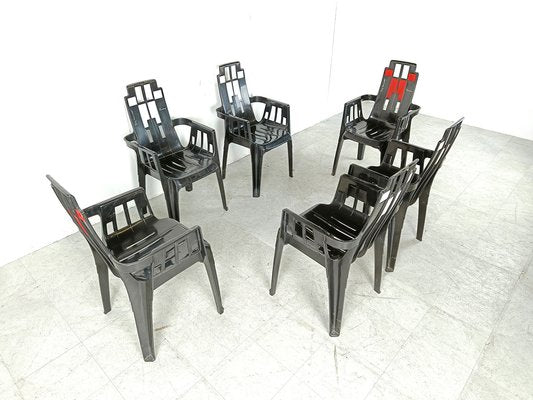 Boston Chairs by Pierre Paulin for Henry Massonnet, 1988, Set of 6-IRH-1806969