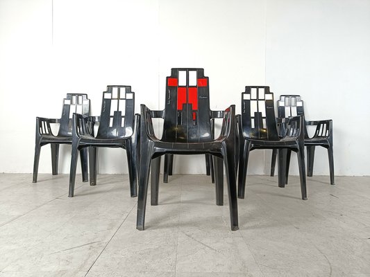 Boston Chairs by Pierre Paulin for Henry Massonnet, 1988, Set of 6-IRH-1806969