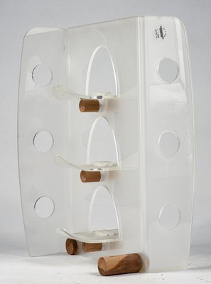 Bottle Rack Stand in Acrylic Glass from Guzzini, 2000s-RAQ-1360597