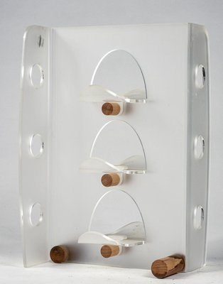 Bottle Rack Stand in Acrylic Glass from Guzzini, 2000s-RAQ-1360597