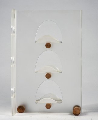 Bottle Rack Stand in Acrylic Glass from Guzzini, 2000s-RAQ-1360597