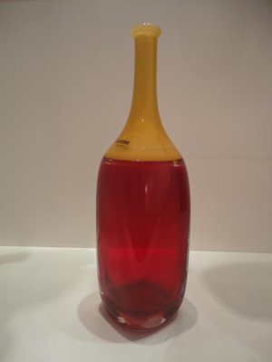 Bottle Vases by Alfredo Barbini for Barbini Murano, 1970s, Set of 2-VIB-694789