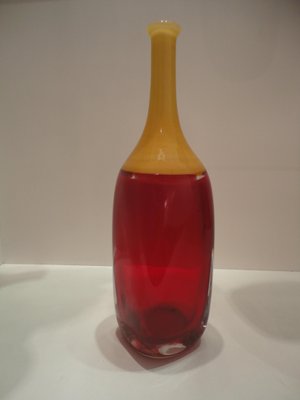 Bottle Vases by Alfredo Barbini for Barbini Murano, 1970s, Set of 2-VIB-694789