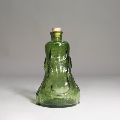 Bottle with Woman and Bull Decoration by Erik Höglund from Boda, 1960s-SGX-1747143