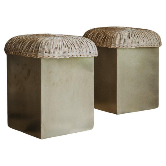 Boudoir Stools by Mylene Niedzialkowski, Set of 2