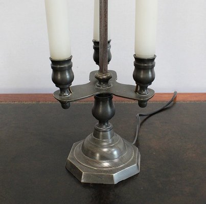 Bouillotte Style Lamp in Bronze, Early 20th Century-RVK-1016316