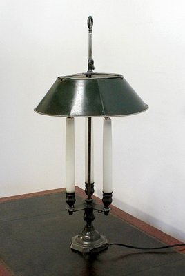 Bouillotte Style Lamp in Bronze, Early 20th Century-RVK-1016316