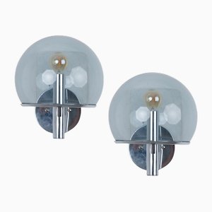 Boule-Shaped Wall Lights by Gaetano Sciolari, 1970s, Set of 2-CEJ-1823135