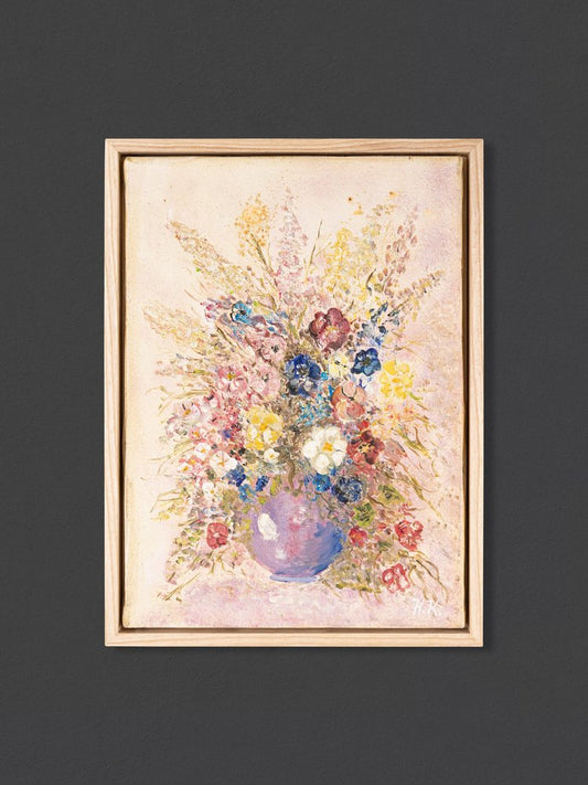 Bouquet, 1920s, Oil on Canvas, Framed