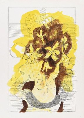 Bouquet - Original Lithograph for Revue ''Verve'' by Georges Braque - 1955 1955-ZCI-761783