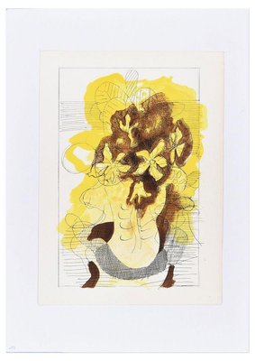 Bouquet - Original Lithograph for Revue ''Verve'' by Georges Braque - 1955 1955-ZCI-761783