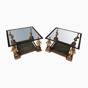 Bouts De Canapé Coffee Table from Maison Charles, 1970s, Set of 2-IBO-1319313