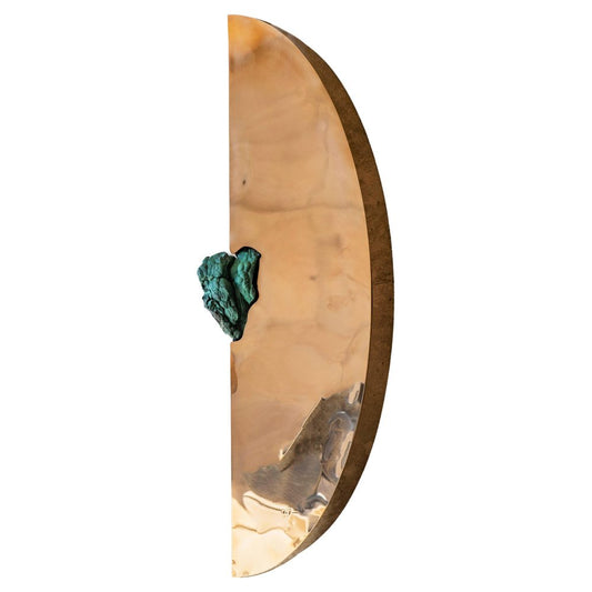 Bow Cabinet with Malachite by Pierre De Valck