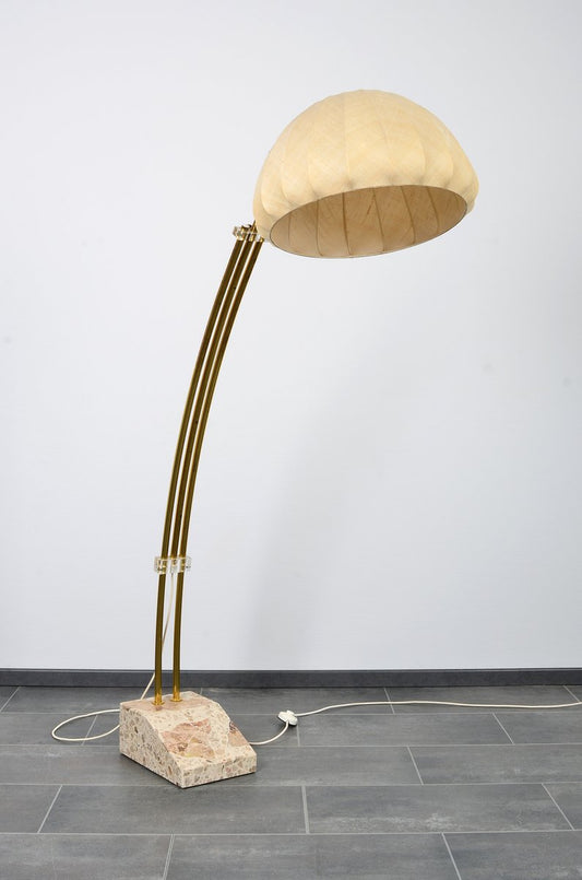 Bow Floor Lamp with Marble Base from Hustadt Leuchten, 1960s