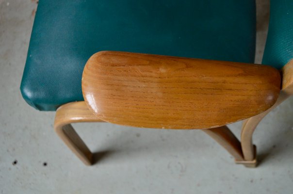 Bow Wood Lounge Chair from Steiner, 1950s-AIU-883079