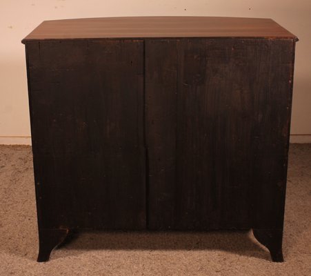 Bowfront Chest of Drawers in Mahogany, 1800s-HPU-1180407