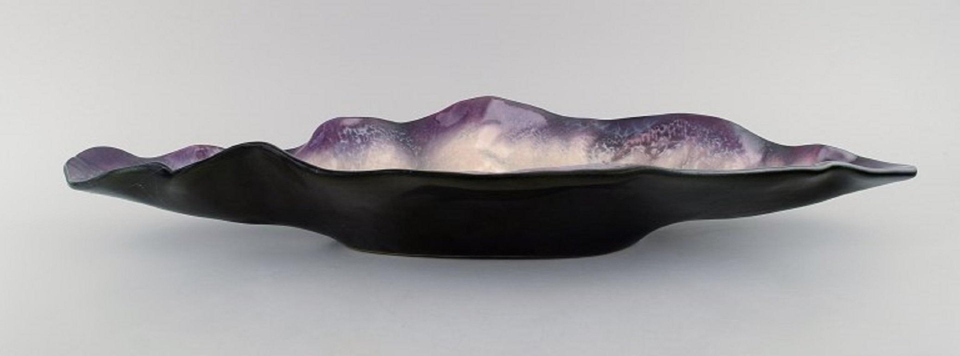 Bowl in Glazed Stonewar by Pol Chambost, France, 1940s