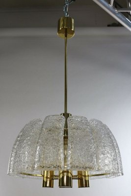 Bowl-Shaped Glass Tube MCM Ceiling Fixture Lamp by Doria for Doria Leuchten, 1960s-FUP-902373