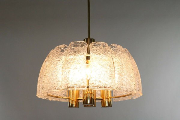 Bowl-Shaped Glass Tube MCM Ceiling Fixture Lamp by Doria for Doria Leuchten, 1960s-FUP-902373