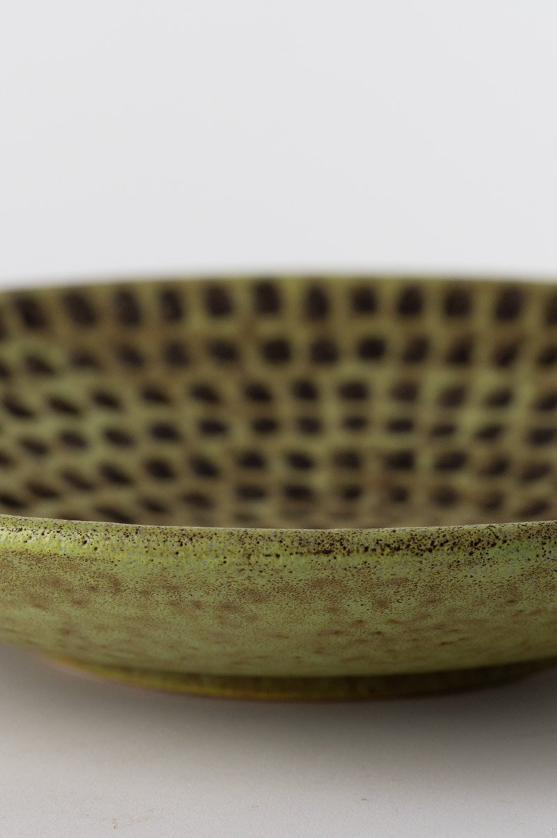 Bowl with Engraved Studs by Alvino Bagni for Nuove Forme SRL