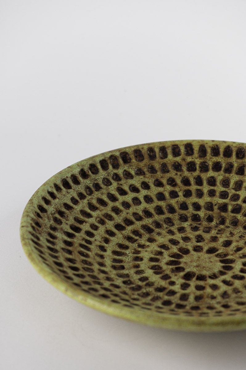 Bowl with Engraved Studs by Alvino Bagni for Nuove Forme SRL