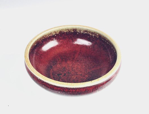 Bowl with Sangue De Boeuf Glaze by Henning Nilsson for Höganäs-HYQ-1226055