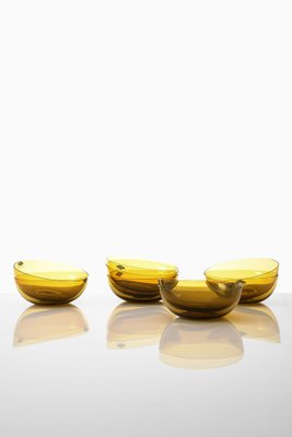 Bowls by Kaj Franck for Nuutajärvi Notsjö, Finland, Set of 9-SC-990552