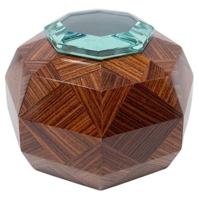 Box in Wood and Glass from Fontana Arte, 1940s-FGA-1770724