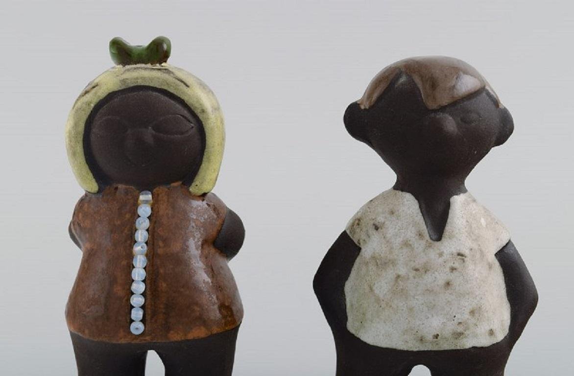 Boy and Girl by Karl Erik Iwar for Nittsjö, 1960s, Set of 2