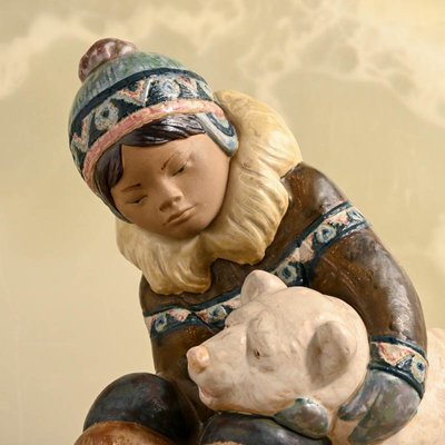 Boy Playing with Bear Cub from Lladro, 1978-LTZ-2020306